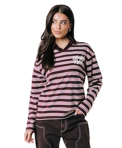 Dames polo bruin