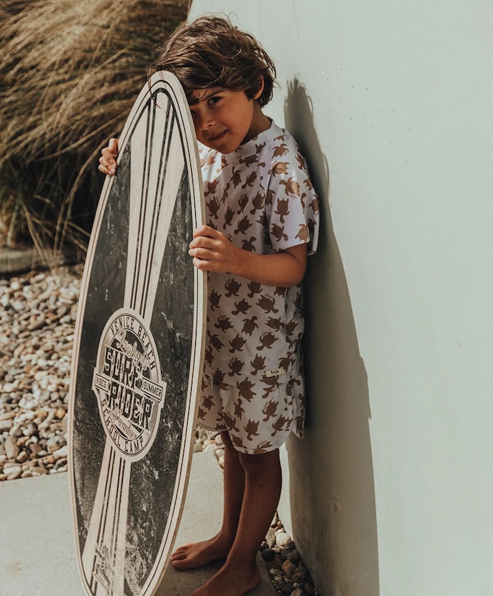 Bad & beach UV top blauw