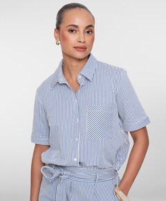 Dames blouse blauw