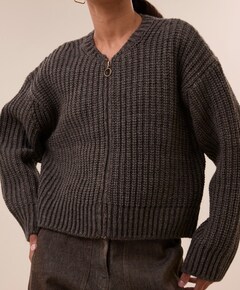 Dames vest bruin
