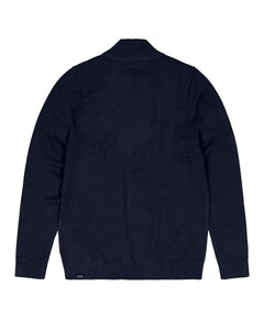 Heren trui met rits blauw
