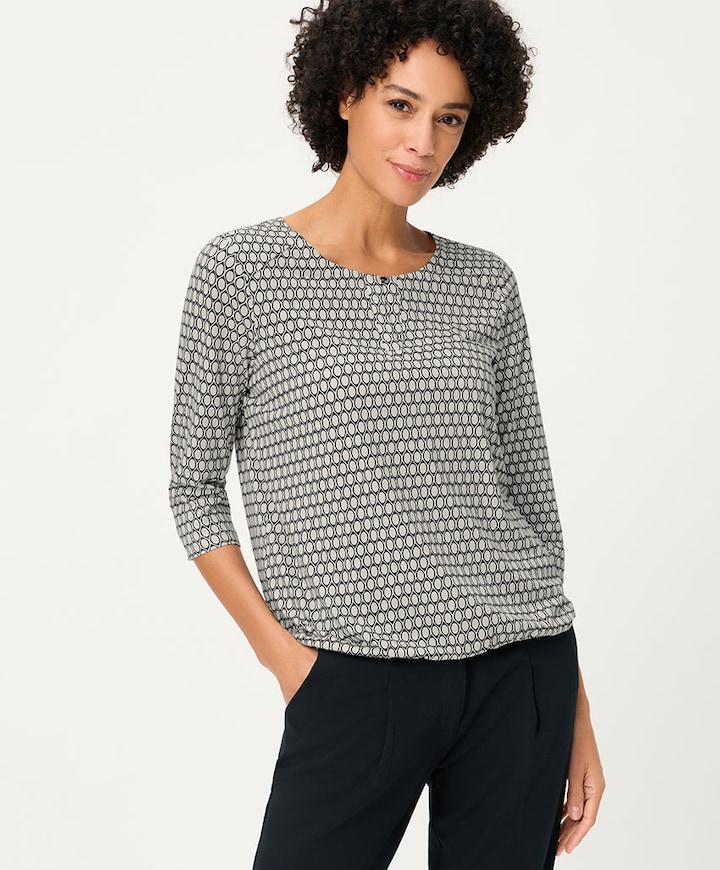 Dames longsleeve beige