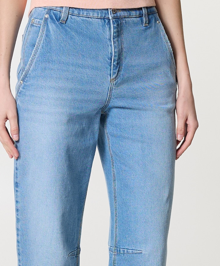 O-Shape Modern dames jeans blauw