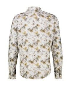 Heren overhemd lange mouw beige