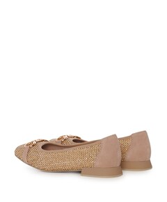 Woms Ballerina dames ballerina's beige