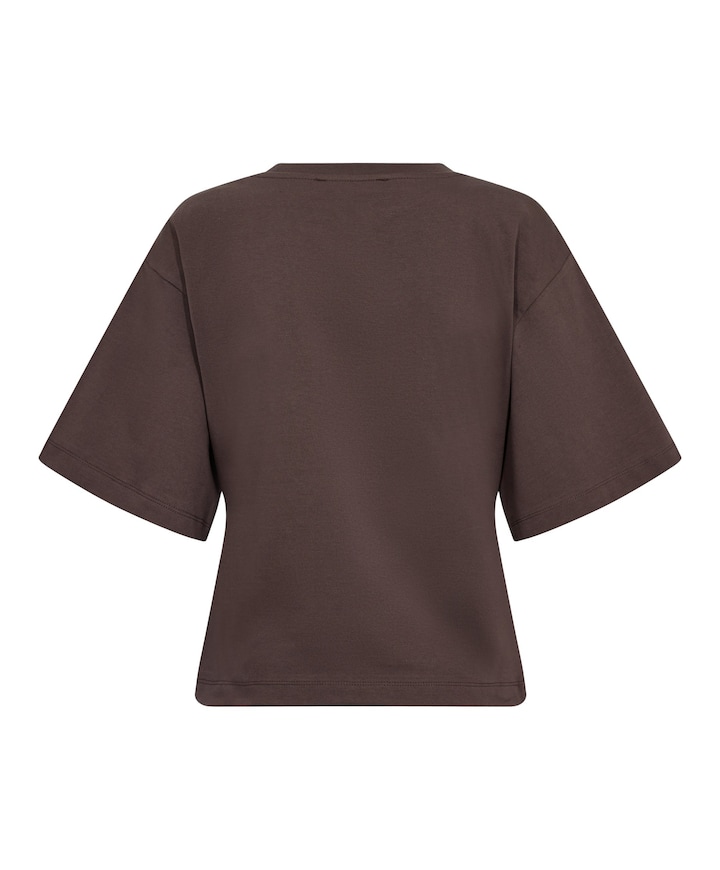 Dames T-shirt bruin