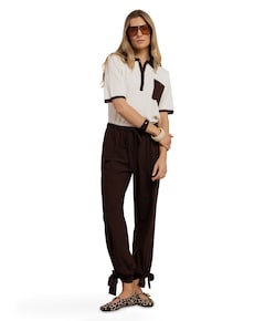 Darie balloon trousers dames broek bruin