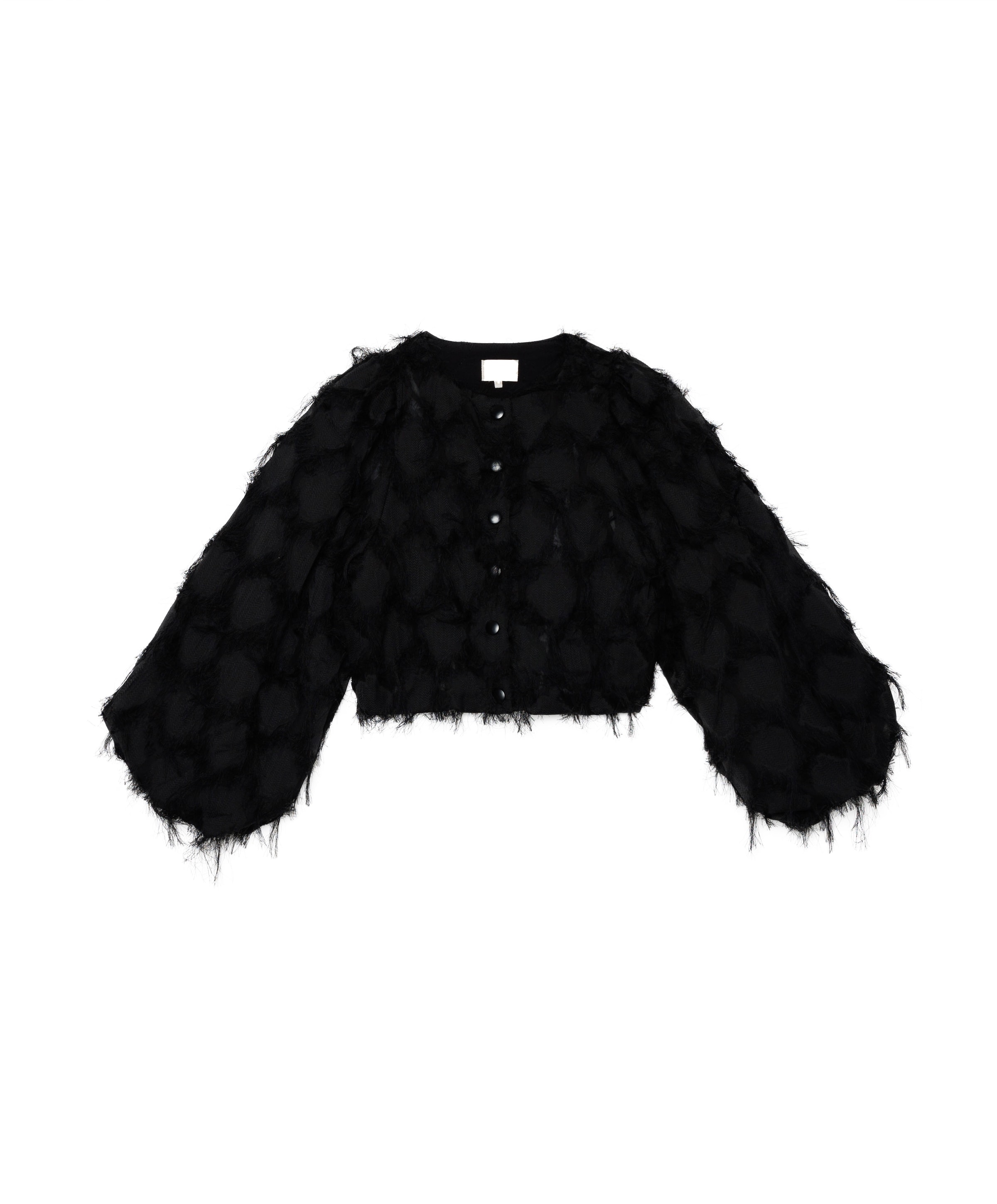 Meisjes blouse lange mouw zwart