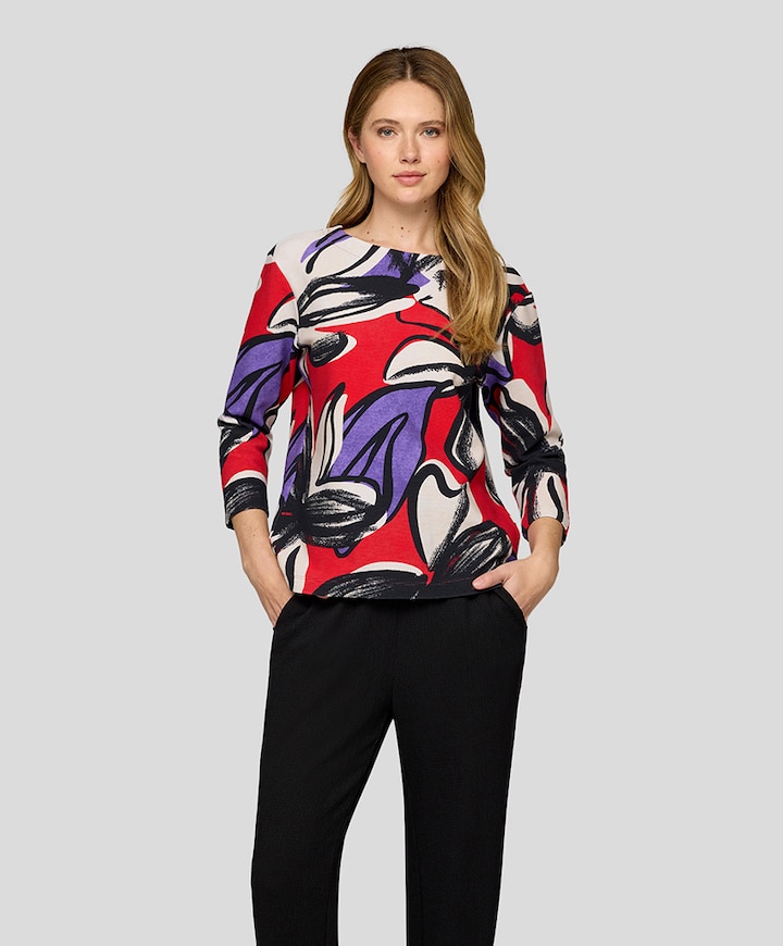 Dames longsleeve rood