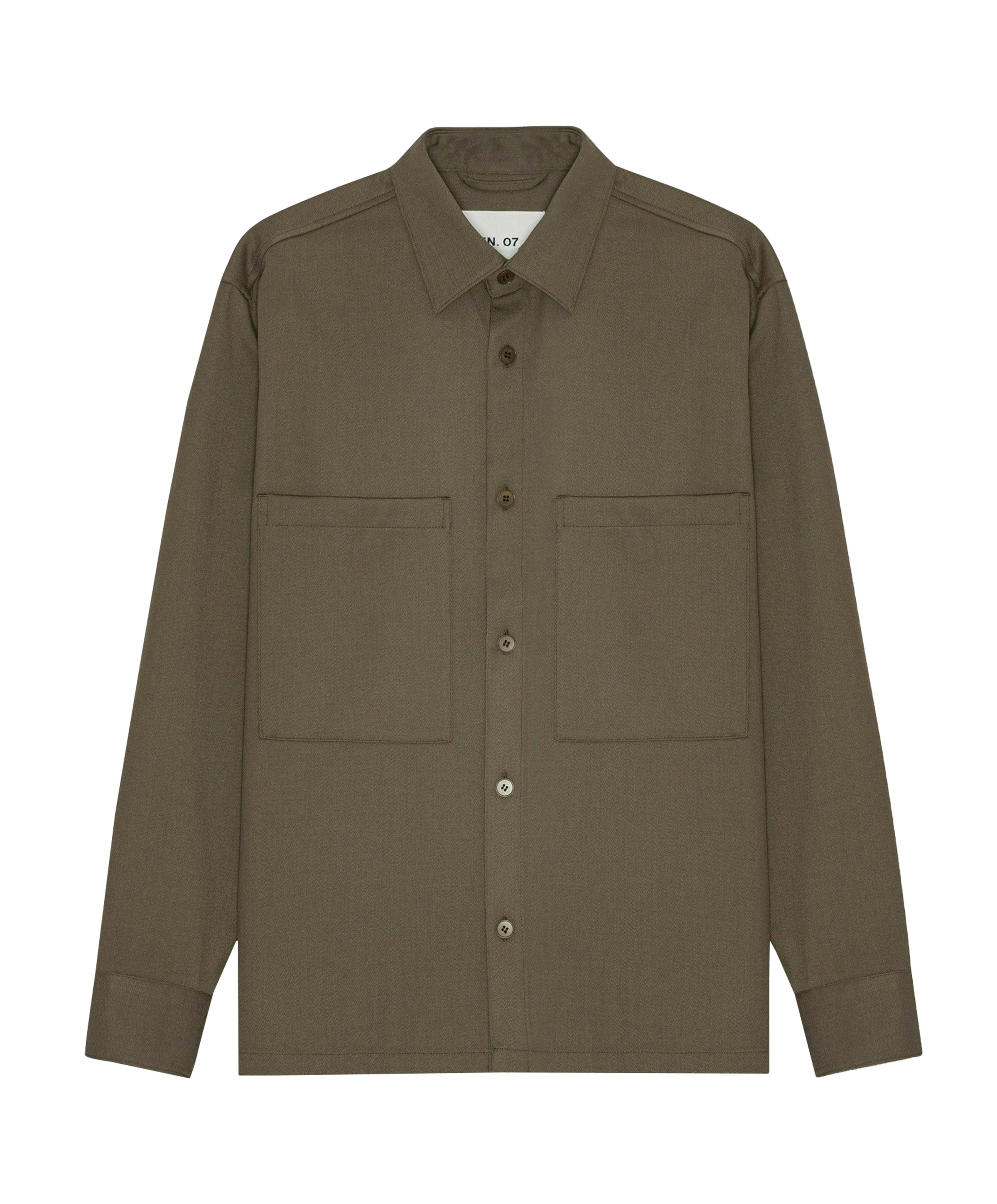 Heren overshirt bruin