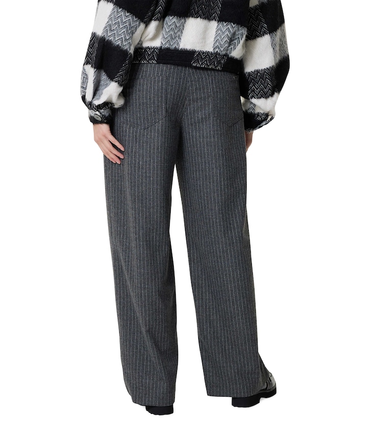 Masha_Wide_Leg_156 dames broek grijs