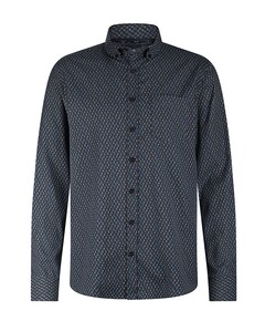 Overhemd lange mouw blauw