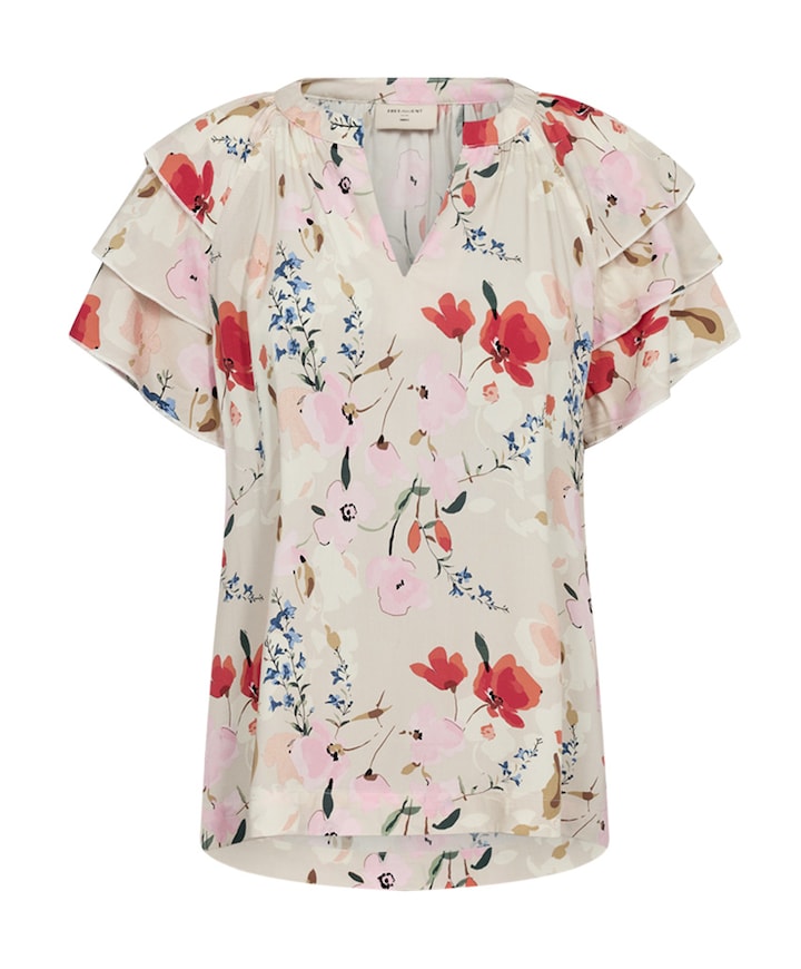 Dames blouse beige
