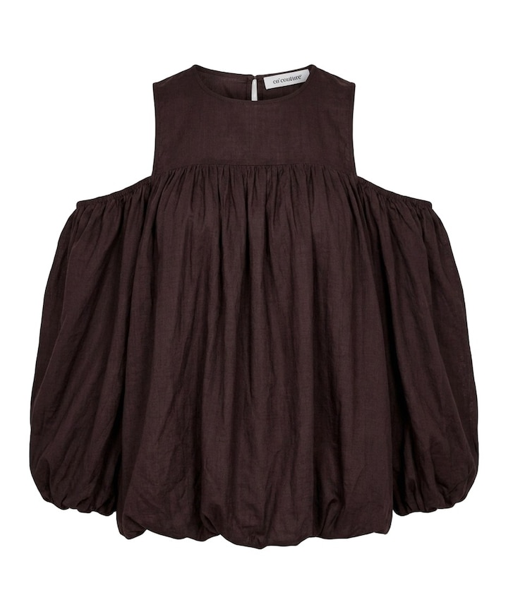 Dames blouse bruin