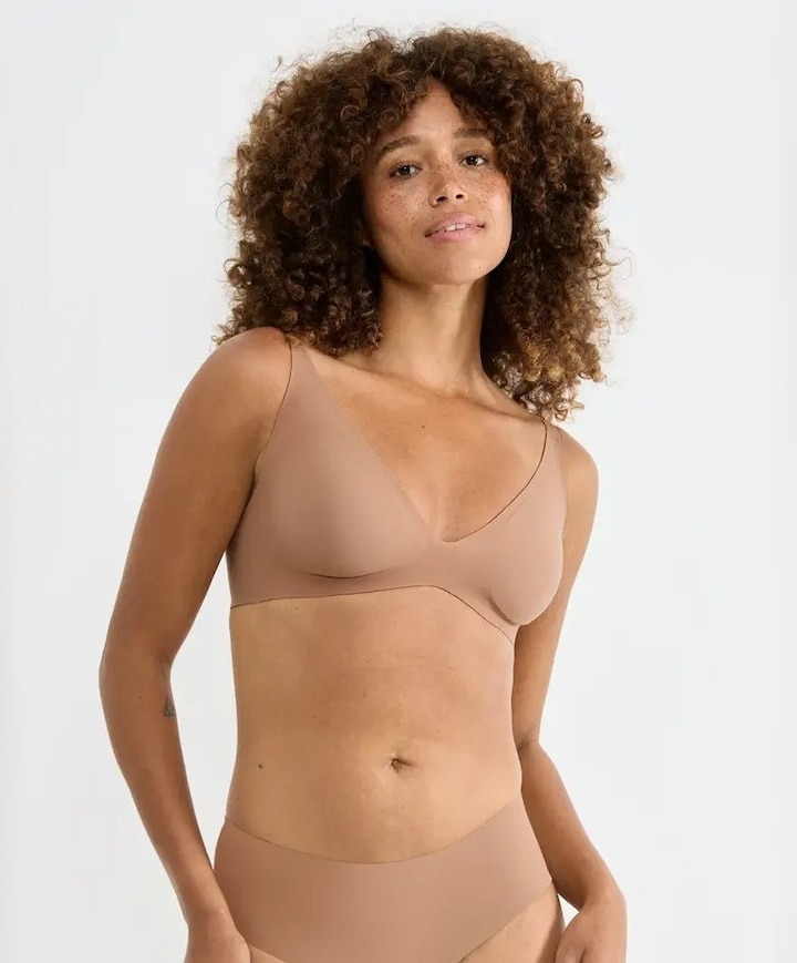 Dames bralette beige