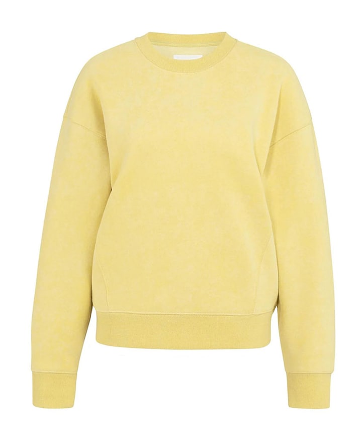 Dames sweater geel