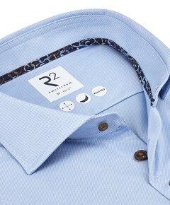 Overhemd lange mouw blauw