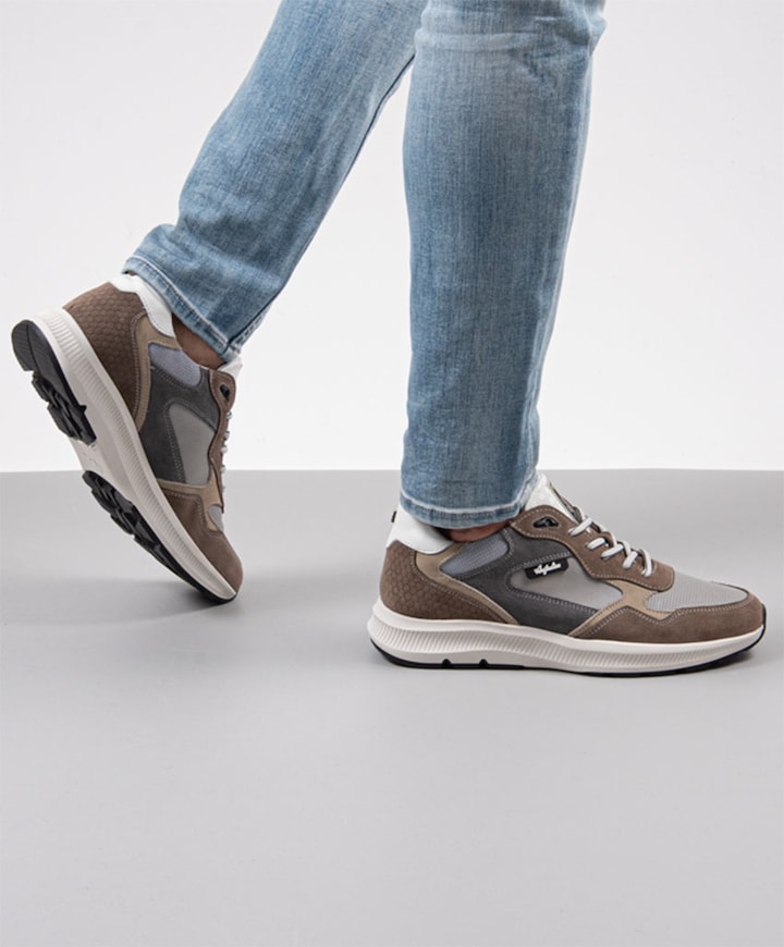 Cadiz heren sneakers grijs