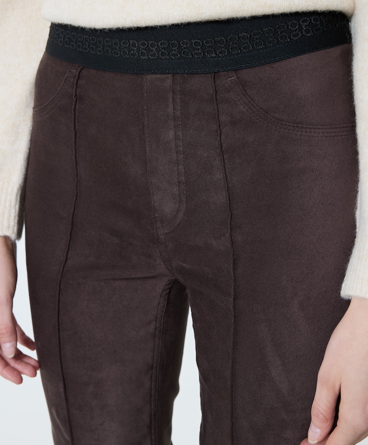 Pull On Slim dames broek bruin