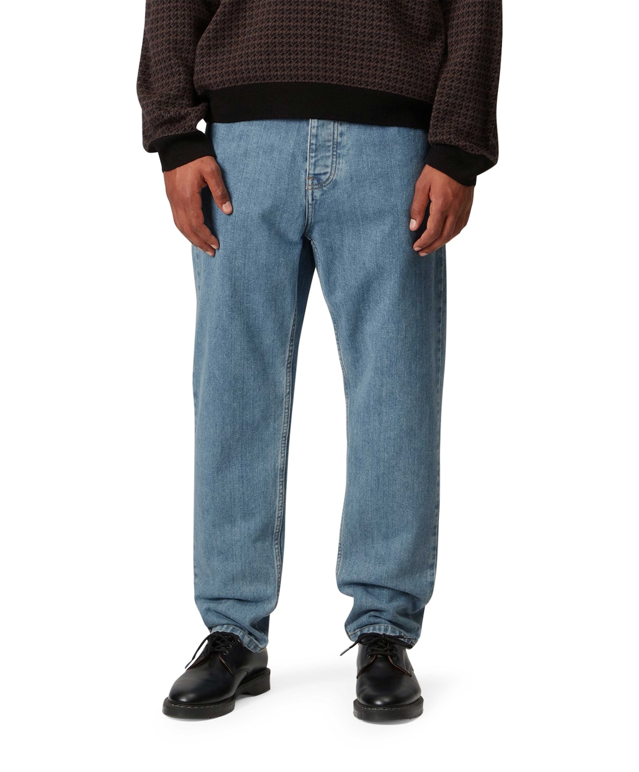 Reslad jeans voor heren, loose fit, herenbroek met knoopsluiting, casual mannenjeans RS-2105, lichtblauw, 30W / 32L Reslad jeans voor heren, loose fit, herenbroek met knoopsluiting, casual mannenjeans RS-2105, lichtblauw, 30W / 32L