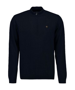 Heren trui met rits blauw