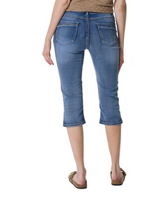 Capri dames jeans blauw