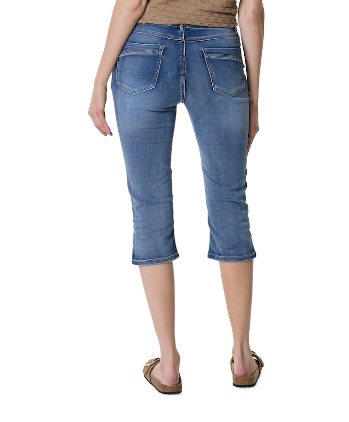 Capri dames jeans blauw