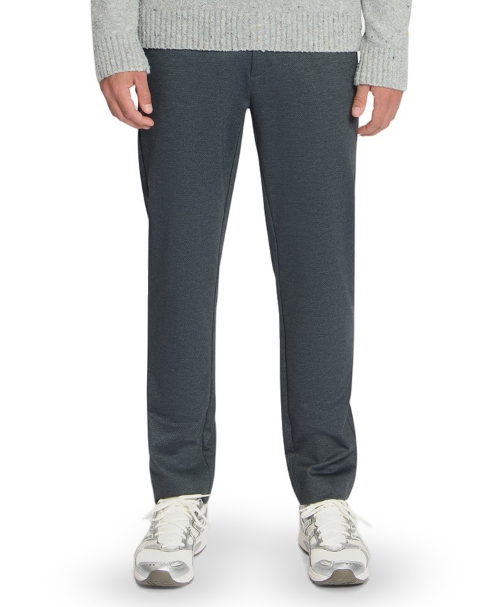 Pants Jersey Melange Regular Fit heren broek zwart