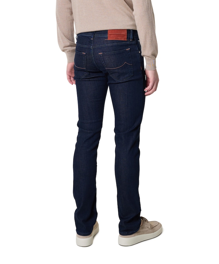 Nick Slim 5 pkt heren jeans blauw