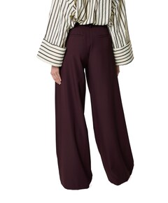 LunaCC Eyelet Wide LL dames broek bordeaux