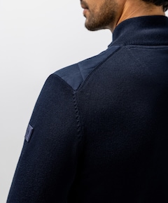 Heren vest blauw