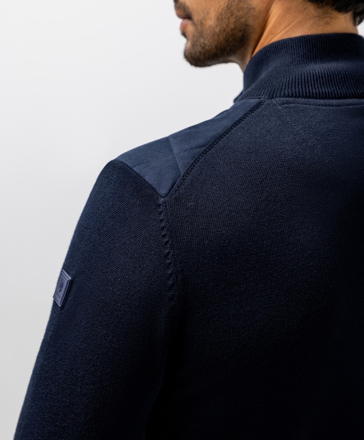 Heren vest blauw