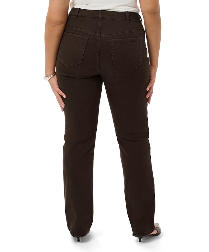 KCbree Straight dames jeans bruin
