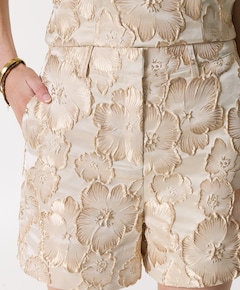 Dames korte broek beige