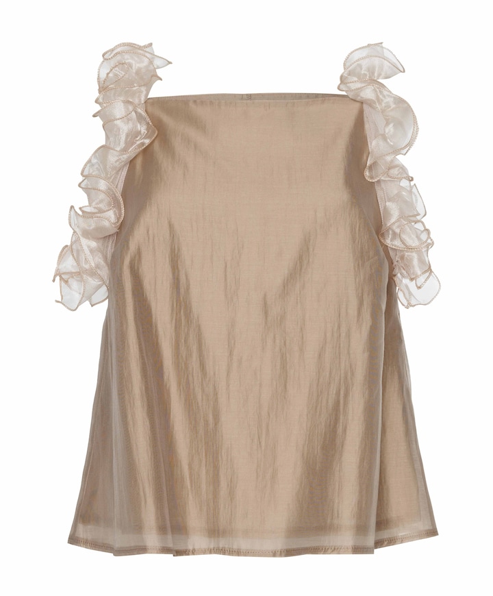Dames top beige