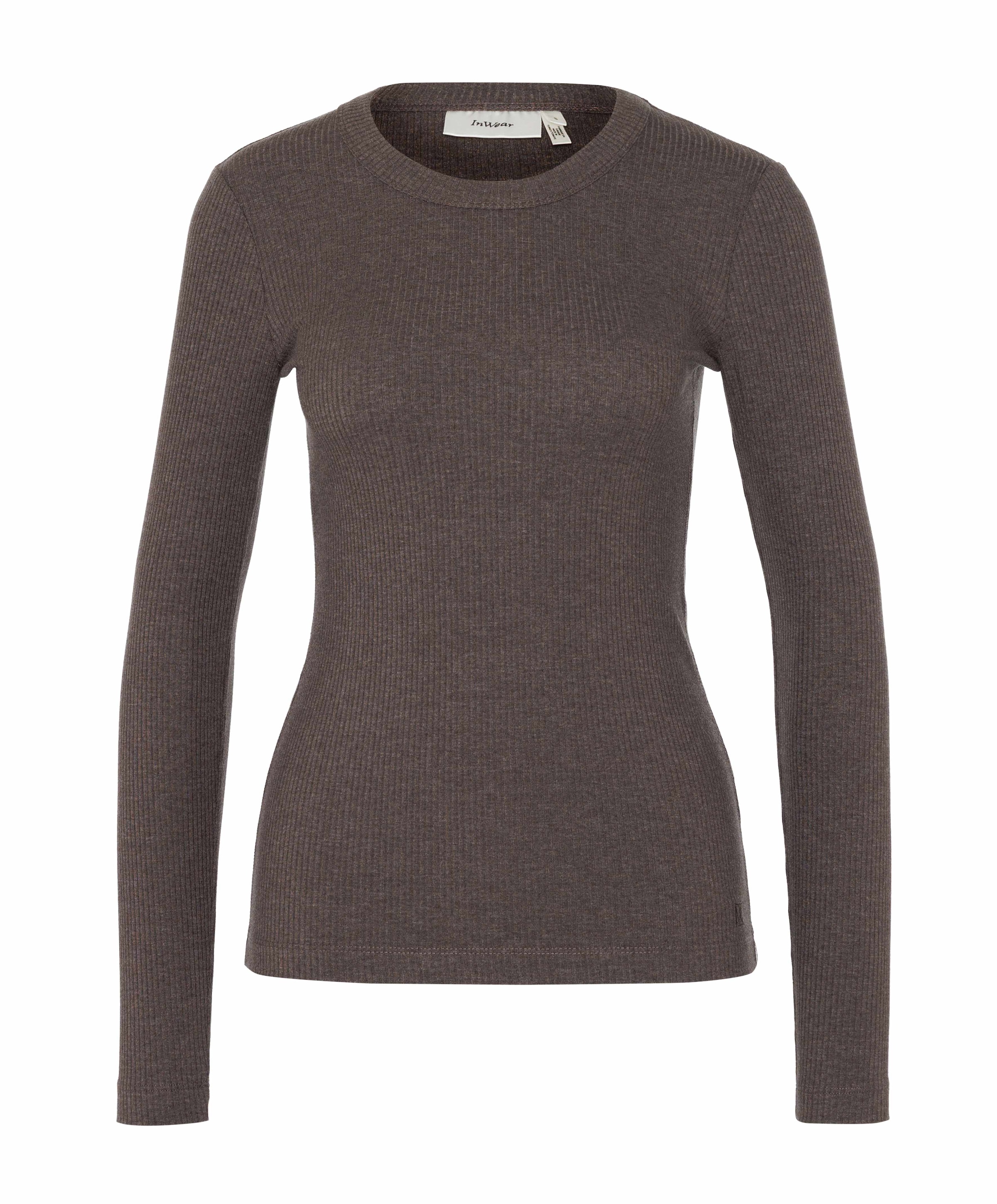 Dames longsleeve bruin