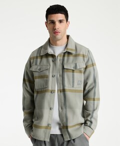 Heren overshirt groen
