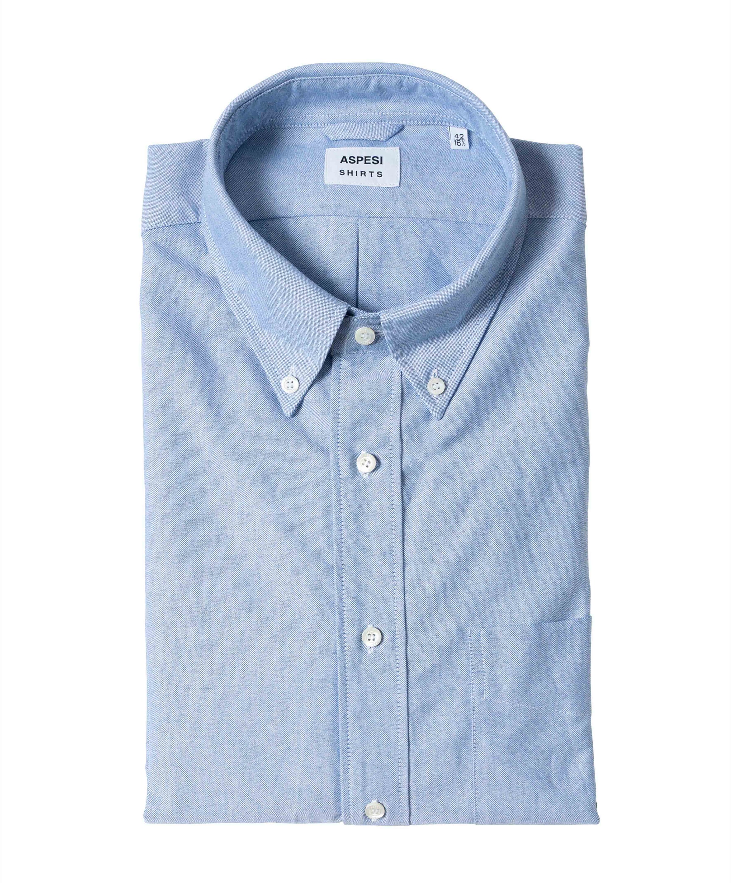 Overhemd lange mouw blauw