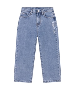 woven flowy denim meisjes jeans blauw