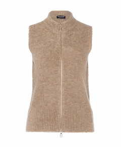 Dames gilet beige
