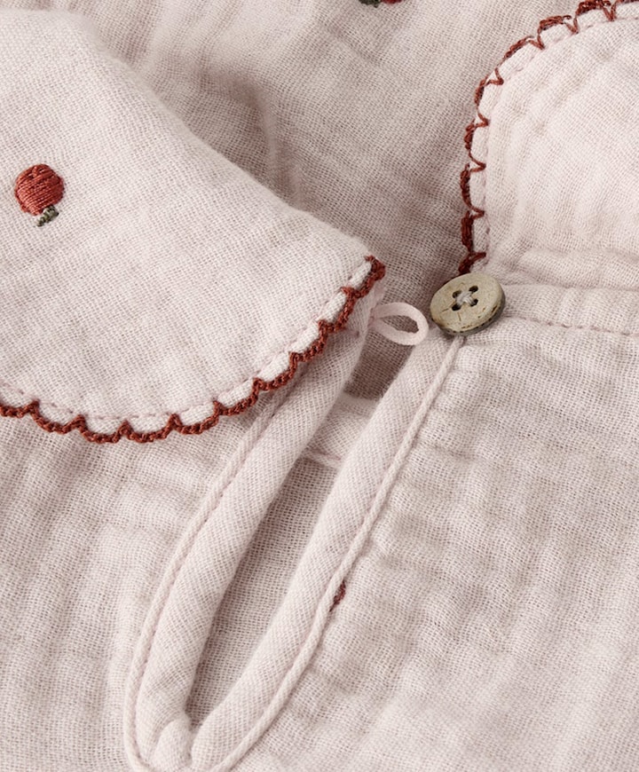 Meisjes blouse lange mouw roze