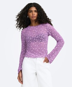 Dames longsleeve paars