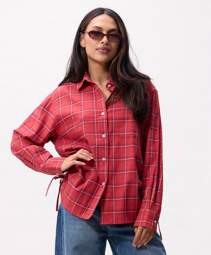 Dames blouse rood