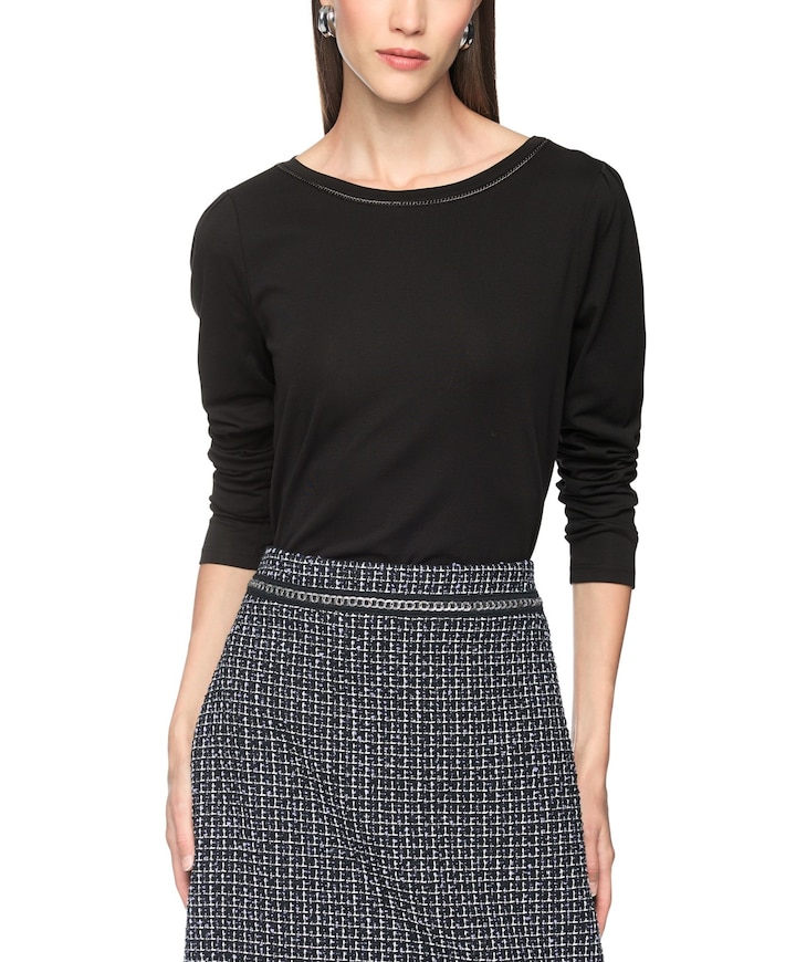 Dames longsleeve zwart