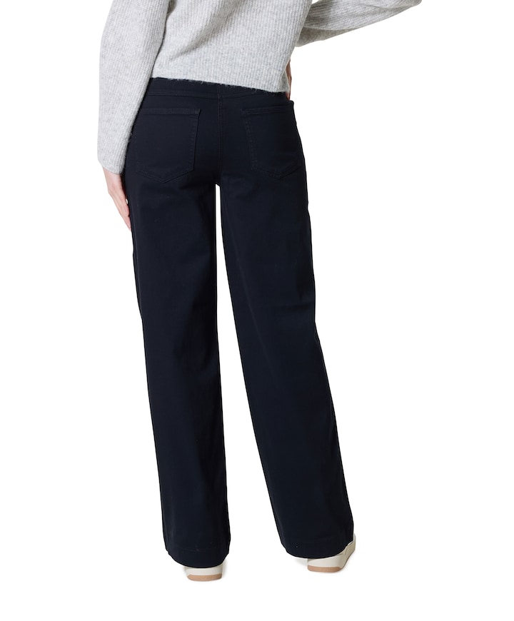 WIDE dames pantalon blauw