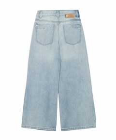 Extra Wide Fit Washed meisjes jeans blauw