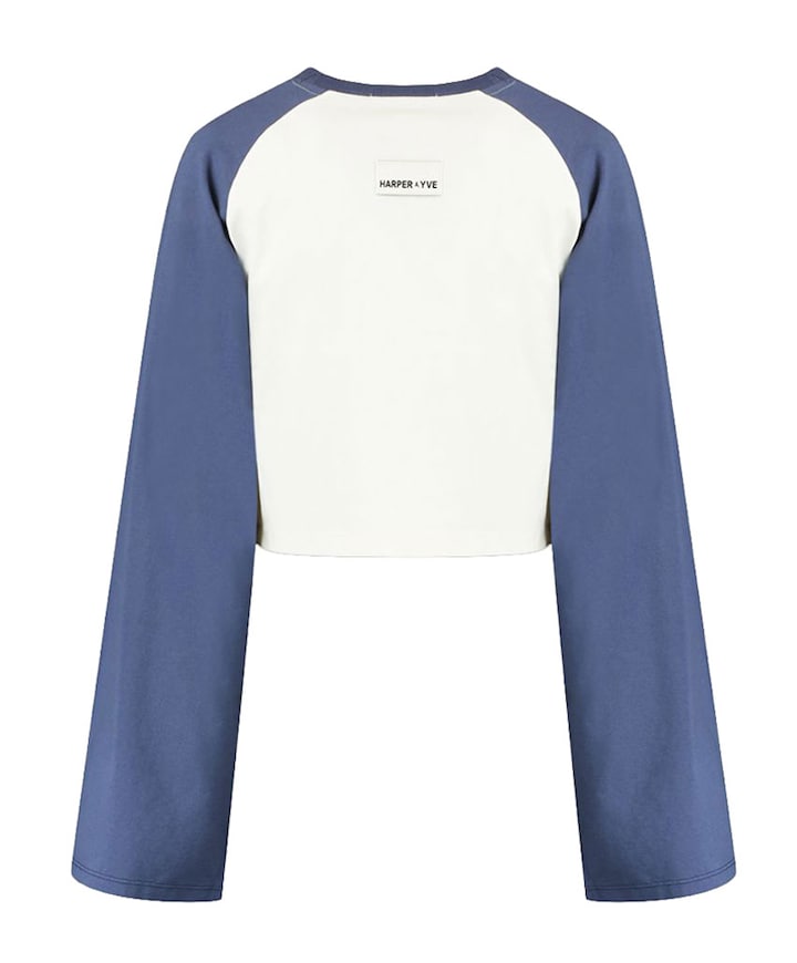 Dames longsleeve blauw