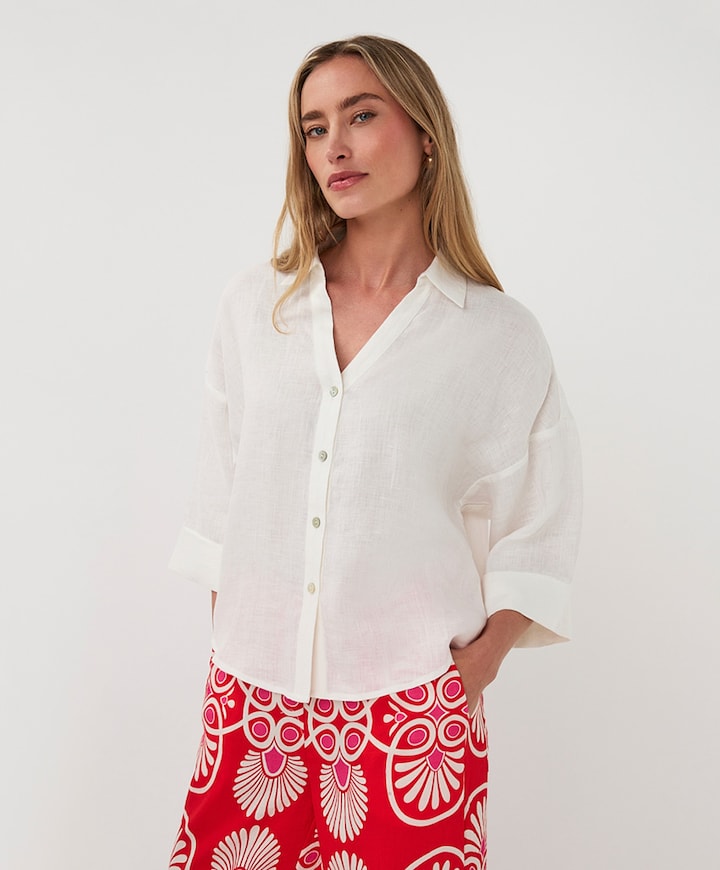 Dames blouse ecru