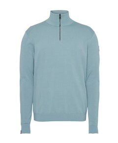 Heren trui met rits blauw