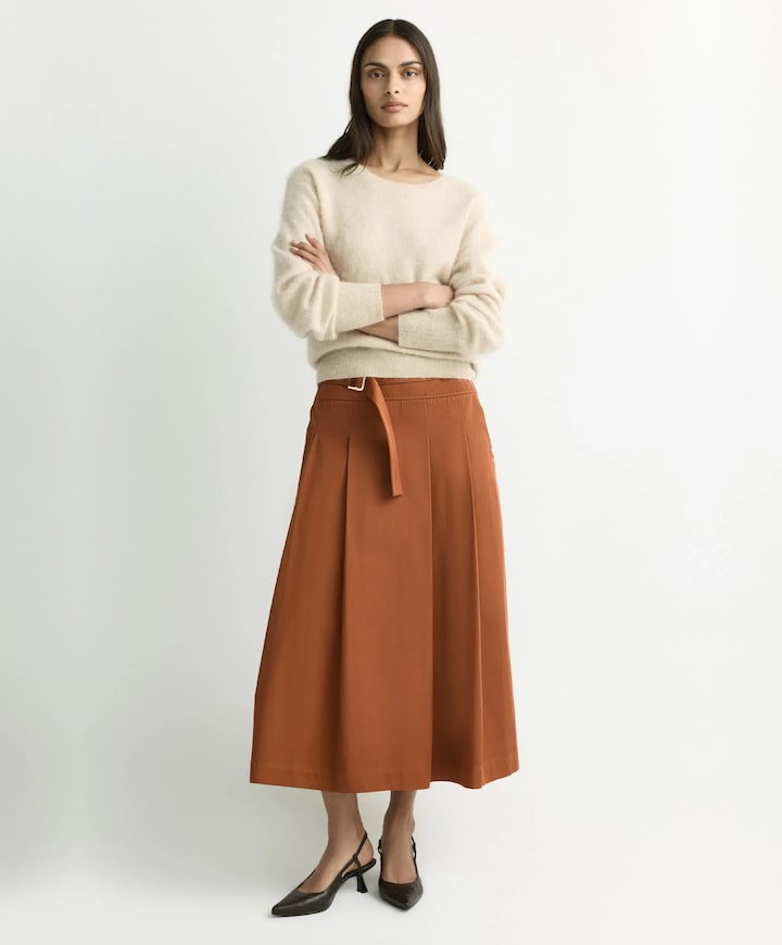 Dames rok beige